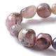 Natural Pink Opal Bead Stretch Bracelets US-BJEW-K213-46-2
