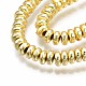 Electroplate Non-magnetic Synthetic Hematite Bead Strands US-G-Q465-19G-3