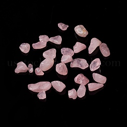Natural Rose Quartz Chip Beads US-G-M364-02B