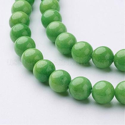 Natural Mashan Jade Round Beads Strands&nbsp;US-G-D263-8mm-XS17-2