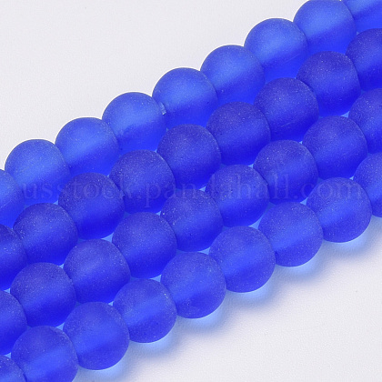Transparent Glass Beads Strands US-GLAA-Q064-09-8mm-1