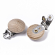 Natural Beech Wood Baby Pacifier Holder Clips US-WOOD-S055-10-4