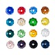 Electroplate Faceted Rondelle AB Color Plated Transparent Glass Beads US-GLAA-CJ0001-11-6
