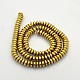 Electroplate Non-magnetic Synthetic Hematite Rondelle Beads Strands US-G-J216B-06-2