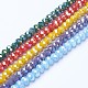 Electroplate Glass Beads Strands US-EGLA-A034-P6mm-B-1