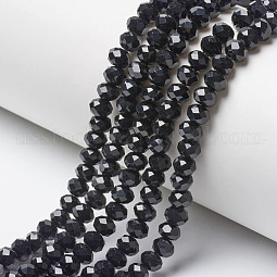 Opaque Solid Color Glass Beads Strands US-EGLA-A034-P10mm-D18