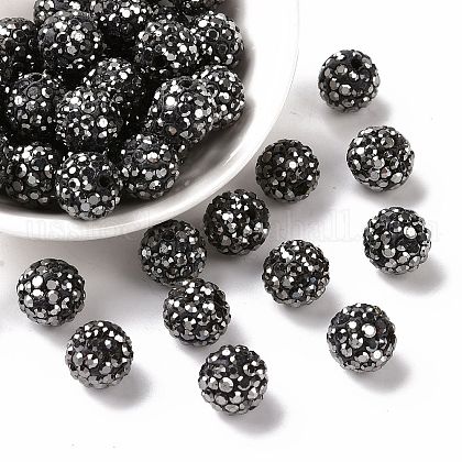 Pave Disco Ball Beads US-RB-A130-10mm-8-1