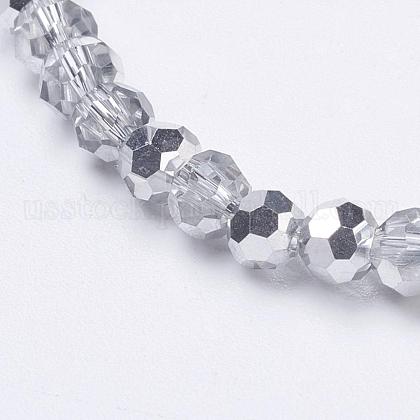 Electroplate Glass Beads Strands US-EGLA-J042-4mm-H02-1
