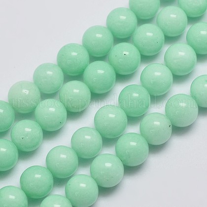 Natural Malaysia Jade Beads Strands US-G-A146-8mm-B06-1
