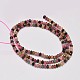 Faceted Rondelle Natural Tourmaline Bead Strands US-G-F269-44-2