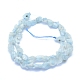 Raw Rough Natural Aquamarine Beads Strands US-G-I279-B04-2