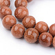 Synthetic Goldstone Beads Strands US-G-Q462-8mm-27-1