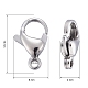 304 Stainless Steel Lobster Claw Clasps US-STAS-AB13-3