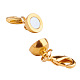 Mixed Color Round Brass Magic Magnetic Clasps with Lobster Claw Clasp Diameter 8-12mm US-KK-PH0013-06M-4