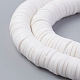 Flat Round Eco-Friendly Handmade Polymer Clay Beads US-CLAY-R067-8.0mm-17-2