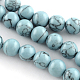 Synthetical Turquoise Gemstone Round Bead Strands US-TURQ-R035-6mm-03-2