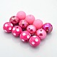 Round Chunky Bubblegum Acrylic Beads US-MACR-X0005-02-1