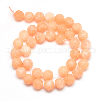 Natural White Jade Bead Strands&nbsp;US-X-G-R297-8mm-44-2