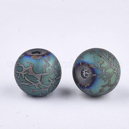 Electroplate Glass Beads&nbsp;US-EGLA-S178-03B-2