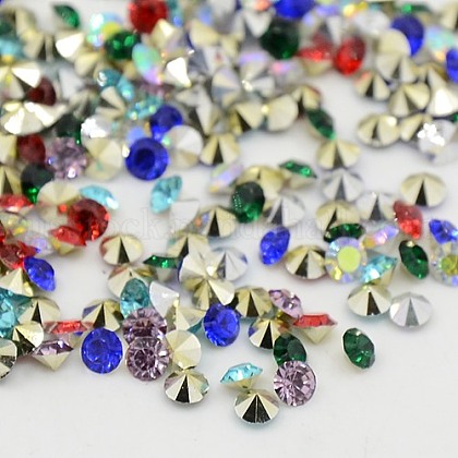 Grade AAA Pointed Back Resin Rhinestones US-CRES-R120-4.0mm-M-1