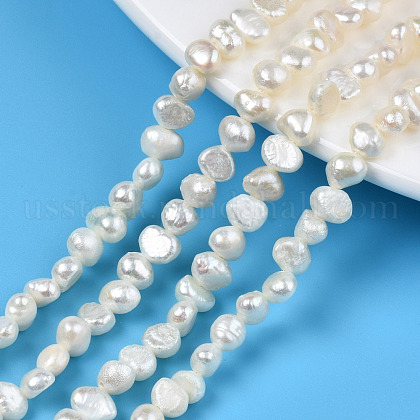 Natural Cultured Freshwater Pearl Beads Strands US-PEAR-N014-04A-1