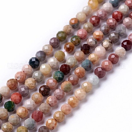 Natural Agate Beads Strands US-G-G991-A03-A-1