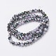 Electroplate Glass Beads Strands US-EGLA-A034-J6mm-Q-3