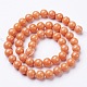Natural Mashan Jade Round Beads Strands&nbsp;US-X-G-D263-8mm-XS21-3