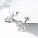 Adorable Design Snowflake Tin Alloy Czech Rhinestone Dangle Earrings US-EJEW-BB03983-01P-4