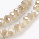 Electroplate Glass Beads Strands US-GLAA-K027-FR-B03-3
