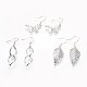 Brass Dangle Earrings US-EJEW-MSMC003-07S-1