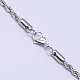 304 Stainless Steel Necklaces Unisex Rope Chain Necklaces US-NJEW-507L-10D-2