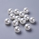 ABS Plastic Imitation Pearl Ball Beads US-MACR-A004-8mm-01-2