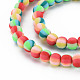 Handmade Polymer Clay Beads Strands US-CLAY-N008-057-01-3
